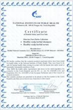 Certificate EMEI Bylinný šampón pro zdravou vlasovou pokožku