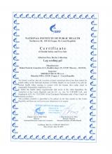 Certificate of safety Fejbőr ápoló lotion (Udhen Oj),250 ml