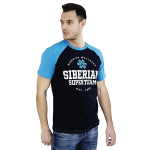 Siberian Super Team CLASSIC vyriški marškinėliai (spalva: mėlyna, dydis: M)