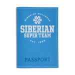 Custodia per passaporto Siberian Super Team (colore: azzurro)