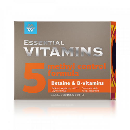 Complemento alimenticio Essential Vitamins. Betaine & B-vitamins, 30 cápsulas 500625