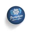 Значок «Заряжен позитивом Siberian Wellness»